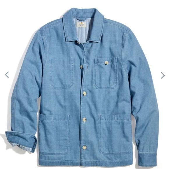 Marine Layer Other - Marine layer Indigo Double Cloth Chore Coat in Faded Indigo